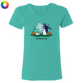 Halloweenie - Ladies T-Shirt V-Neck