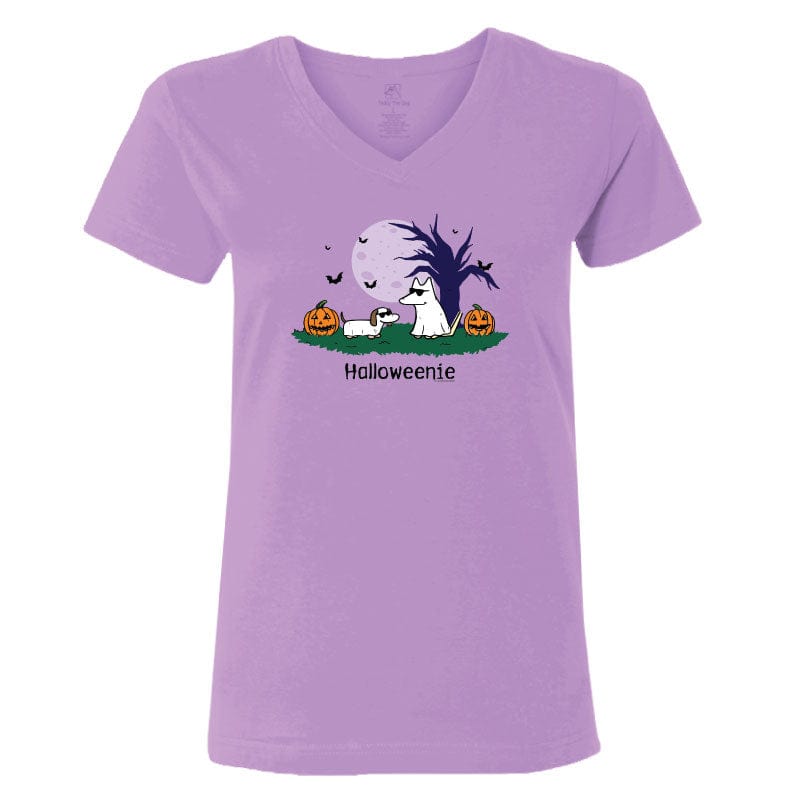Halloweenie - Ladies T-Shirt V-Neck