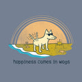 Happiness Comes in Wags - Classic Long-Sleeve T-Shirt