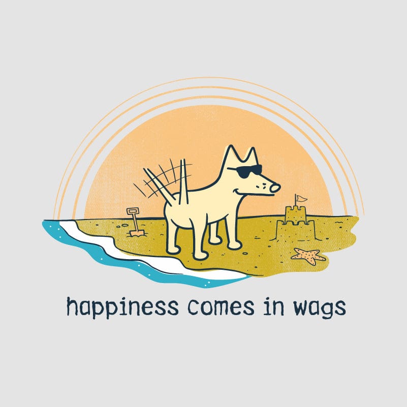 Happiness Comes in Wags - Classic Long-Sleeve T-Shirt