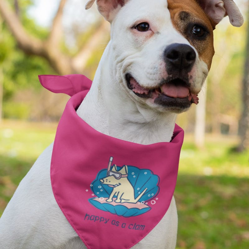 Happy as a Clam - Doggie Bandana