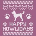 Happy Howlidays Ugly Sweater - Long-Sleeve T-Shirt Classic