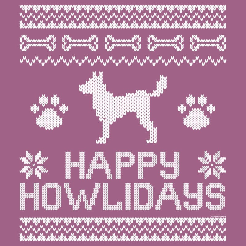 Happy Howlidays Ugly Sweater - Long-Sleeve T-Shirt Classic