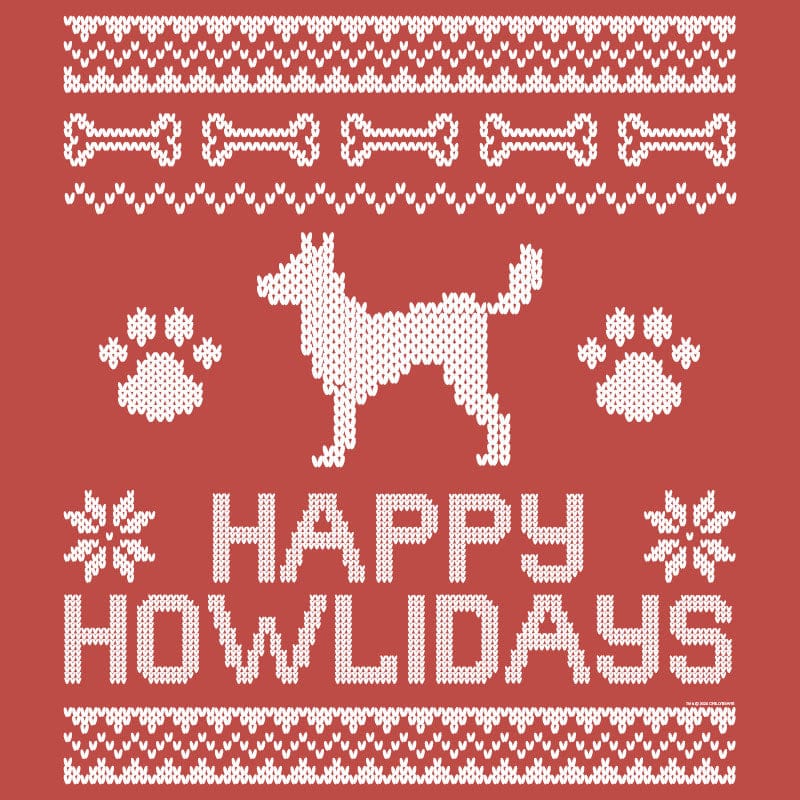 Happy Howlidays Ugly Sweater - Long-Sleeve T-Shirt Classic