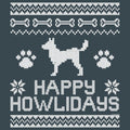 Happy Howlidays Ugly Sweater - Long-Sleeve T-Shirt Classic