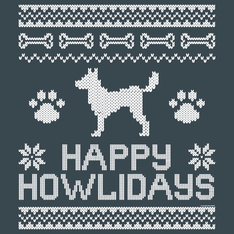 Happy Howlidays Ugly Sweater - Long-Sleeve T-Shirt Classic