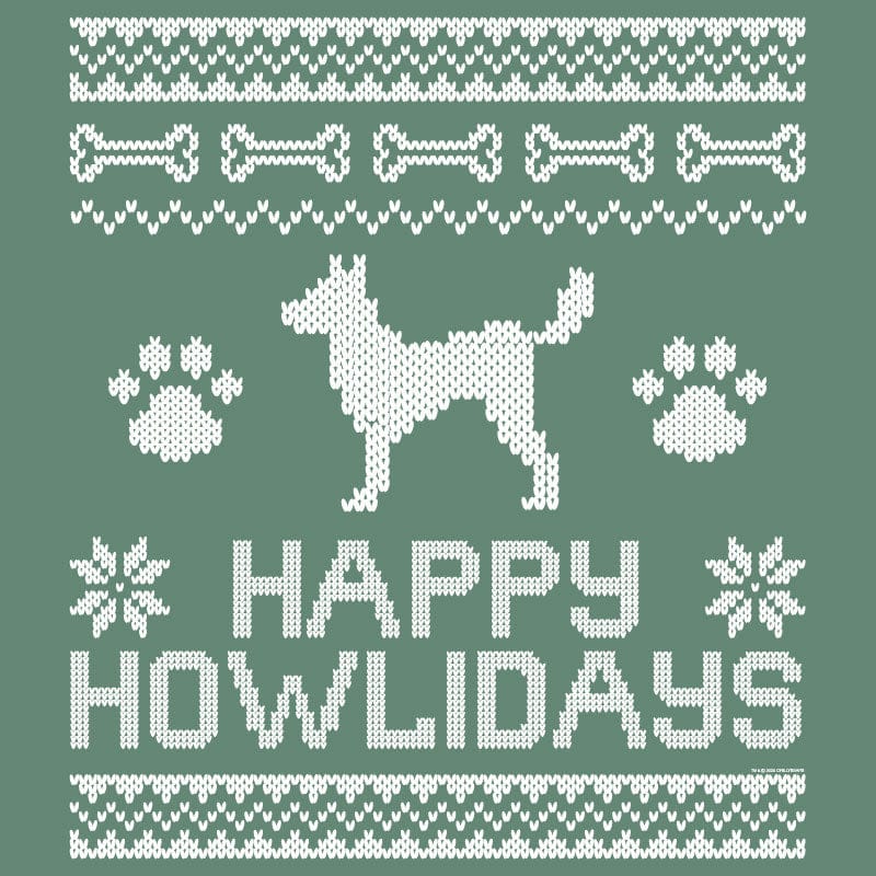 Happy Howlidays Ugly Sweater - Long-Sleeve T-Shirt Classic