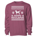 Happy Howlidays Ugly Sweater - Crewneck Sweatshirt