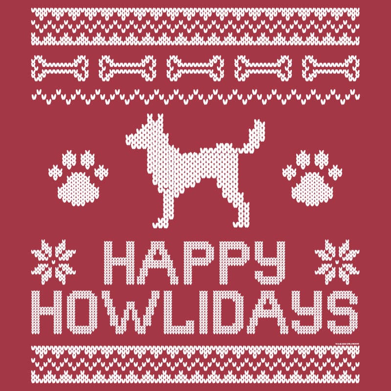 Happy Howlidays Ugly Sweater - Crewneck Sweatshirt