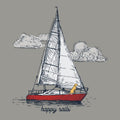 Happy Sails - Classic Long-Sleeve T-Shirt