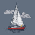 Happy Sails - Sweatshirt Pullover Hoodie