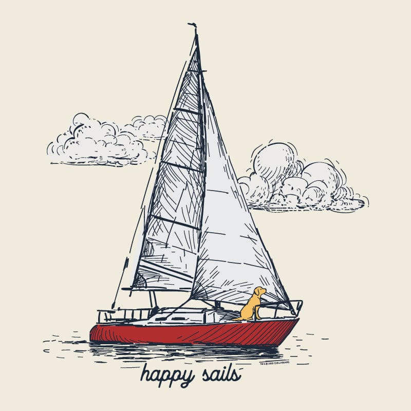 Happy Sails - Ladies T-Shirt V-Neck