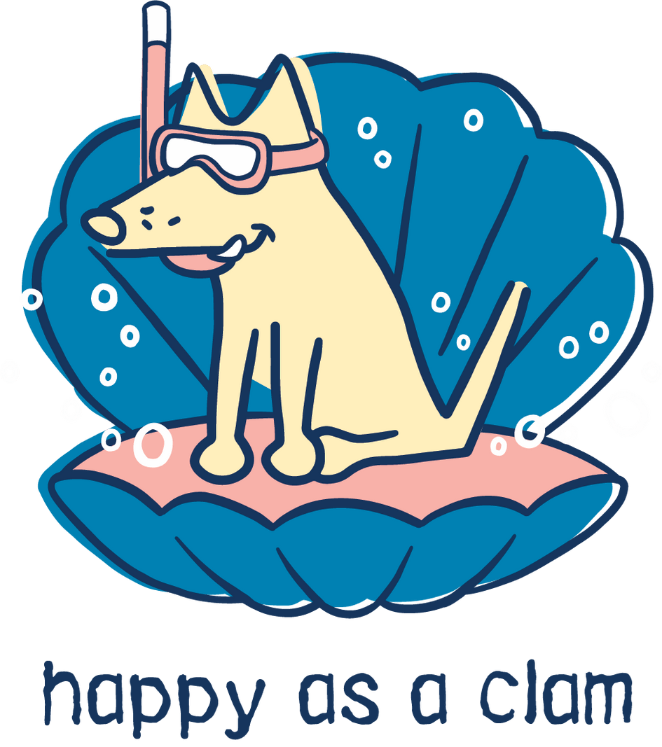 Happy as a Clam - Large Coffee Mug