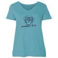 Having a Ball - Ladies Curvy V-Neck Tee