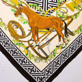 Border Terrier Equestrian Silk Scarf