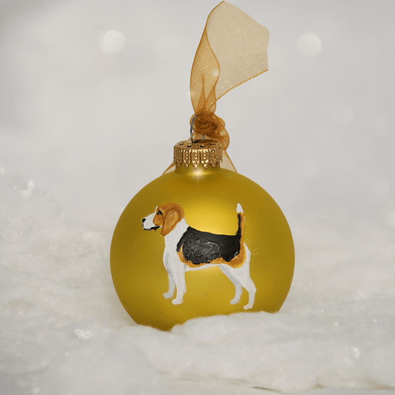 Hound Group - Hand-Painted Bulb Ornament