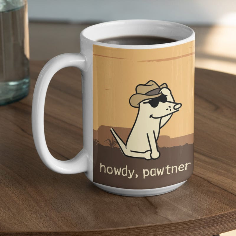 Howdy Pawtner - Large Coffee Mug