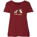Hush Puppy - Ladies Curvy V-Neck Tee