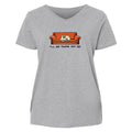 I'll Be There Fur You - Ladies Curvy V-Neck Tee