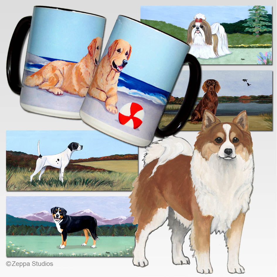 Icelandic Sheepdog Scenic Mug