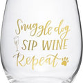 Primitives By Kathy Dog Sip Wine Glass, 15-oz