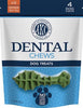 American Kennel Club Treats AKC Natural Dental Chews Dog Treats, Large, 4 count