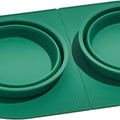 Wild One Collapsible Travel Silicone Duo Dog Bowl