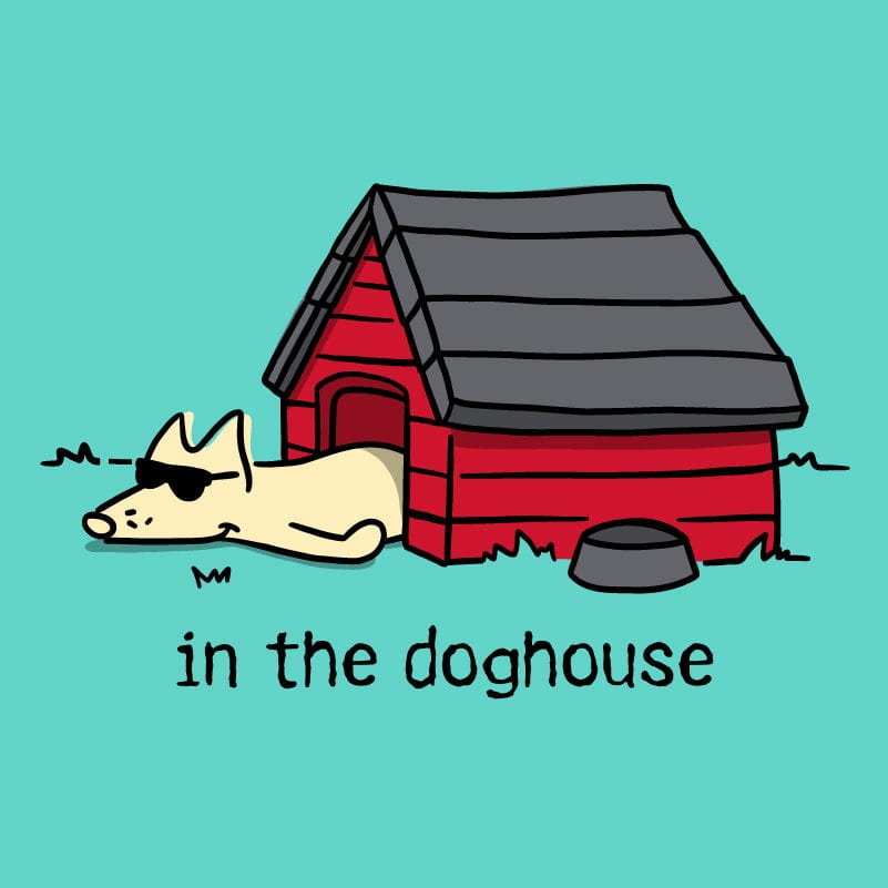 In the Doghouse  - Ladies T-Shirt V-Neck