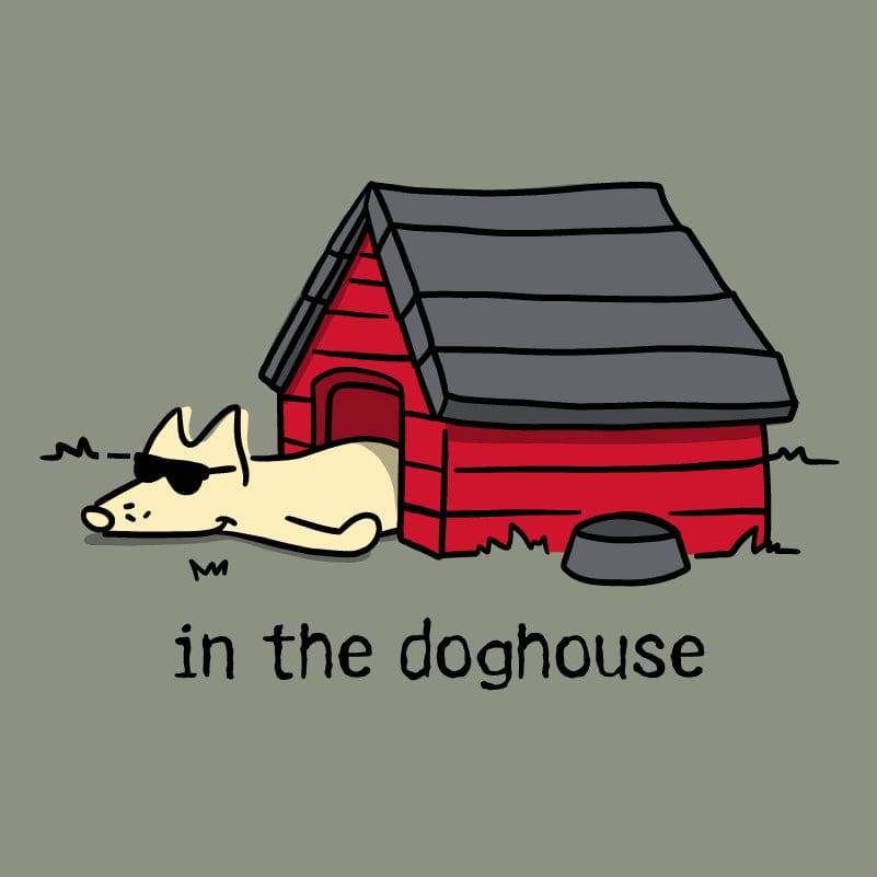 In the Doghouse - Ladies Curvy V-Neck Tee