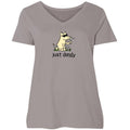 Just Dandy - Ladies Curvy V-Neck Tee