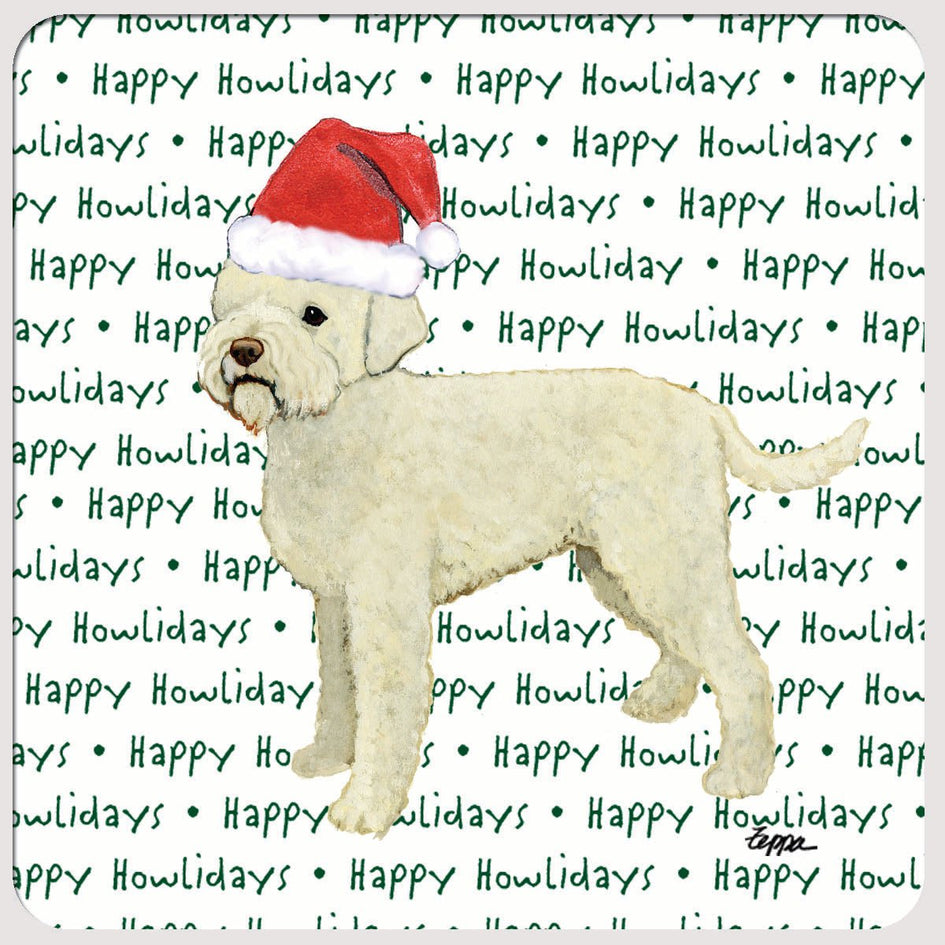 Lagotto Romagnolo "Happy Howlidays" Coaster