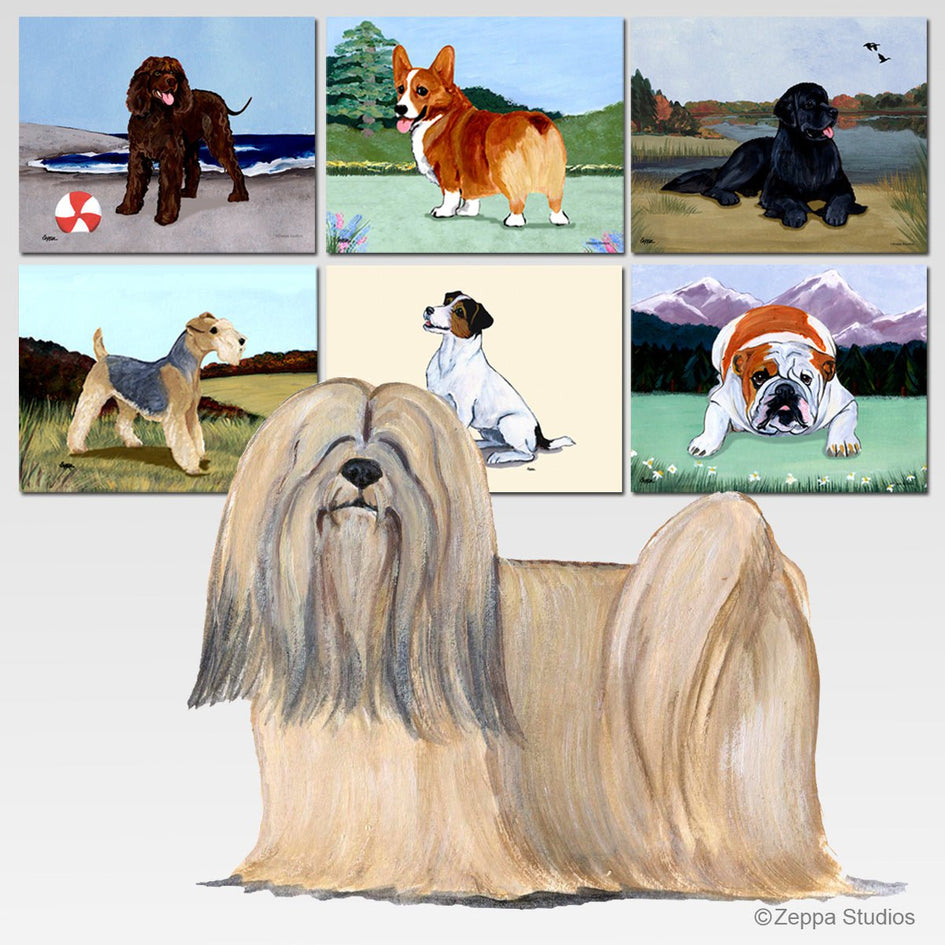 Lhasa Apso Scenic Cutting Board