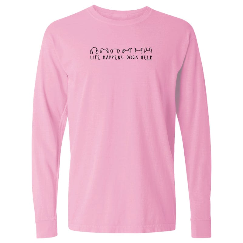Life Happens Dogs Help - Long-Sleeve T-Shirt Classic