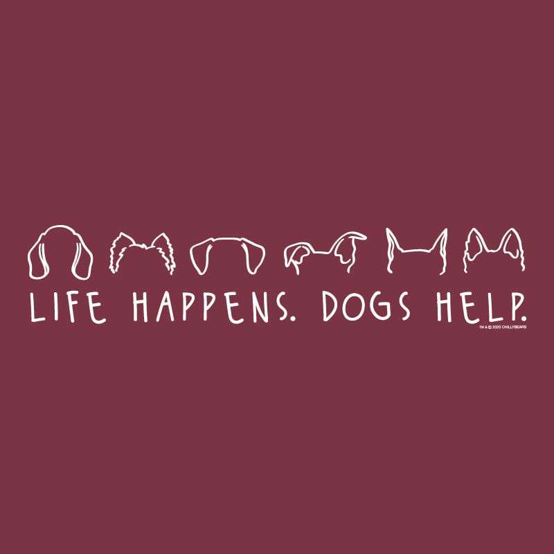Life Happens Dogs Help - Lightweight Tee