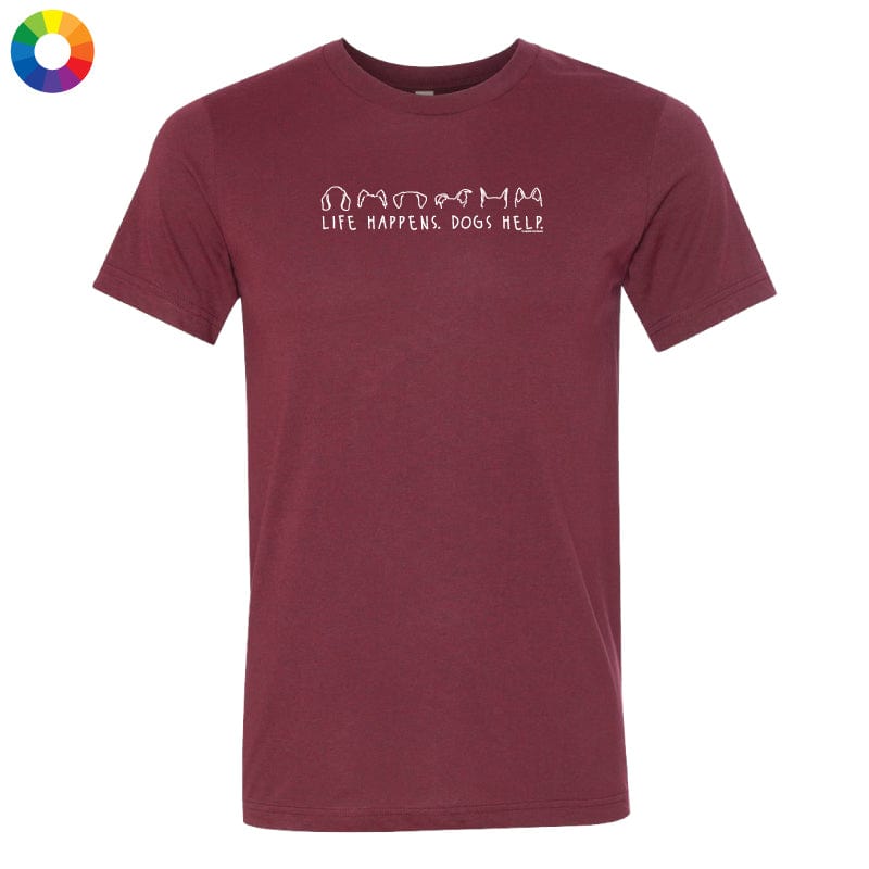 Life Happens Dogs Help - Lightweight Tee