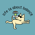 Life's About Balance - Ladies Curvy V-Neck Tee