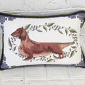 Long Haired Dachshund Pillow Cover