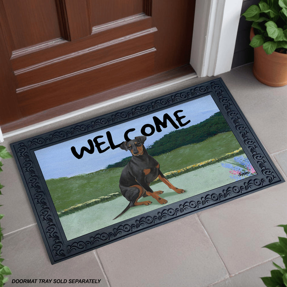 Manchester Terrier Welcome Mat
