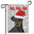 Manchester Terrier Ho Ho Ho Holidays Garden Flag