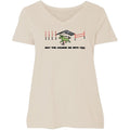 May The Course Be With You - Ladies Curvy V-Neck Tee