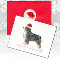 Miniature American Shepherd Christmas Note Cards