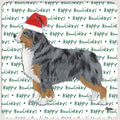 Miniature American Shepherd "Happy Howlidays" Coaster