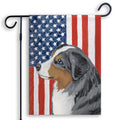 Miniature American Shepherd Americana Garden Flag