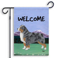 Miniature American Shepherd Scenic Garden Flag