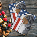Miniature American Shepherd Americana Kitchen Towel Set