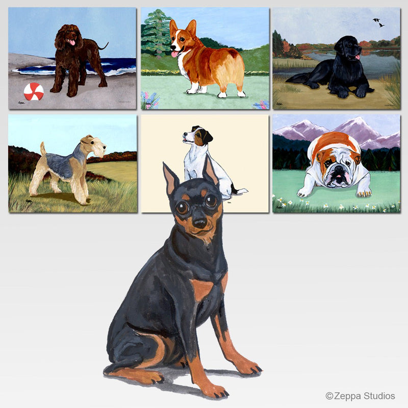 Miniature Pinscher Scenic Cutting Board