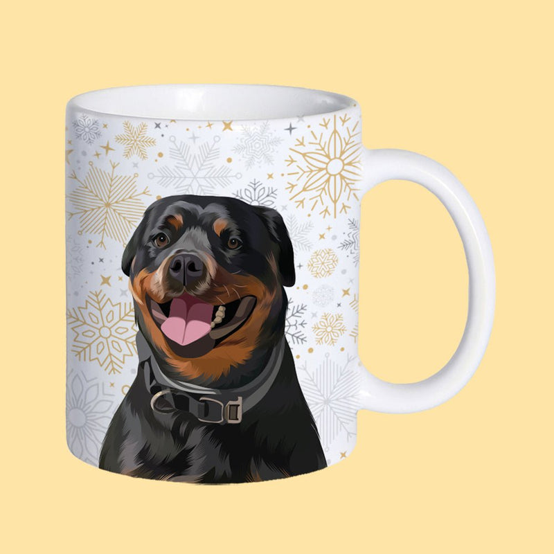 Holiday Custom Dog Mug - Classic Design