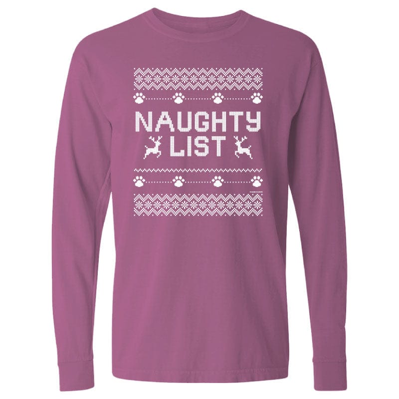 Naughty List Ugly Sweater - Long-Sleeve T-Shirt Classic