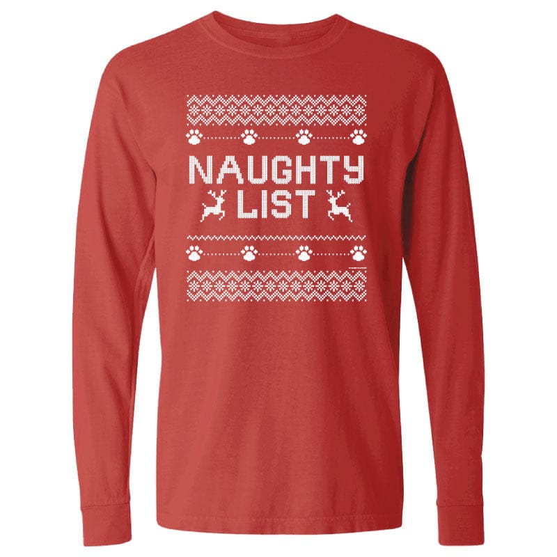 Naughty List Ugly Sweater - Long-Sleeve T-Shirt Classic