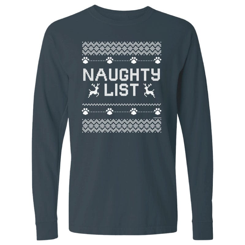 Naughty List Ugly Sweater - Long-Sleeve T-Shirt Classic